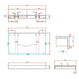 Столешница Armadi Art Flat 869-080-CLCT 80 см calacatta